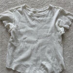 Free People Off white Textured T-Shirt